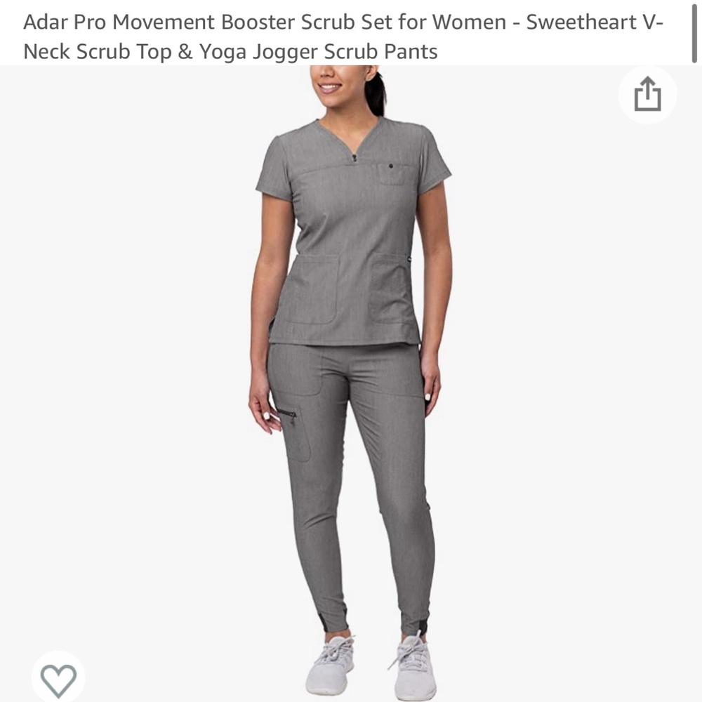 ADAR Pro Booster Jogger Scrub set for women